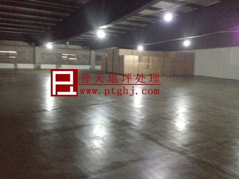 蛟龙港仓库地坪起砂处理3